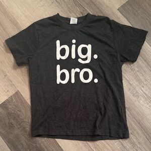 Big Bro Kids T-Shirt - Black Size: 6-7